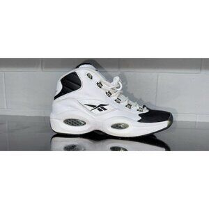 Reebok Question Mid Why Not Us Mens Basketball Shoes Size 11 White Black GX5260